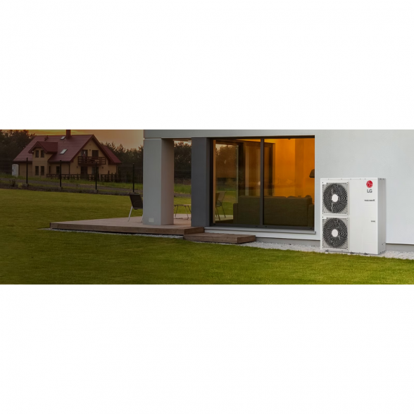 Šilumos siurblys oras - vanduo LG THERMA V MONOBLOK - 12,0kW (3F, R32) 2