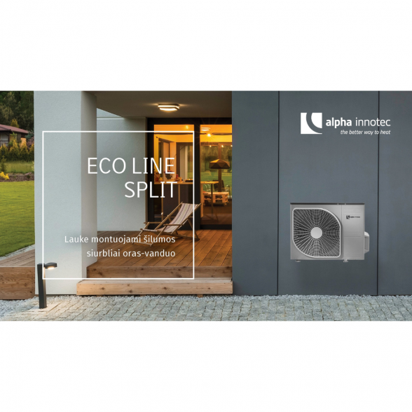 Šilumos siurblys oras vanduo ALPHA INNOTEC ECO LINE L SPLIT - 9,0kW 1